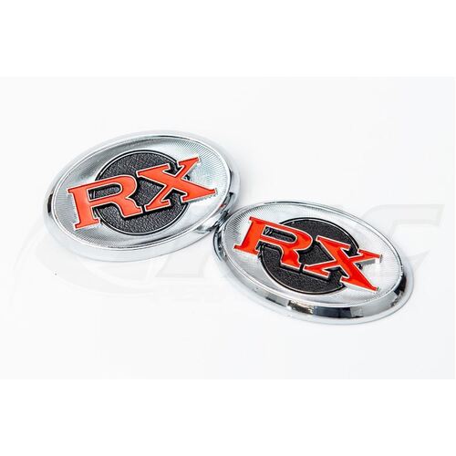 MAZDA RX3 REAR PILLAR 'RX' BADGES